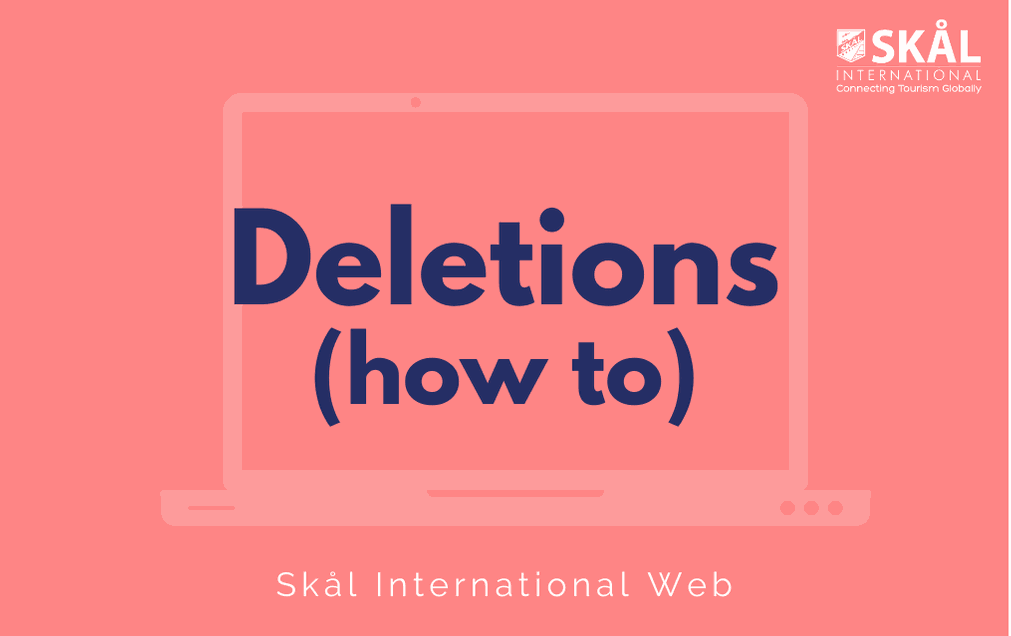 Deletions (how to) Deletions (how to)